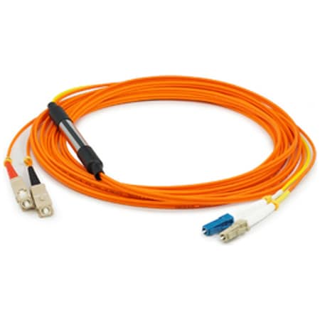 This Is A 2M Lc (Male) To Sc (Male) Orange Duplex Riser-Rated Fiber